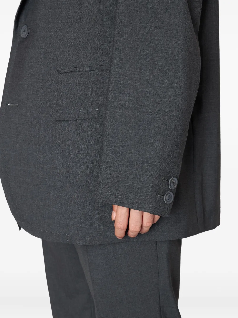 Kolor Blazer met enkele rij knopen Zwart