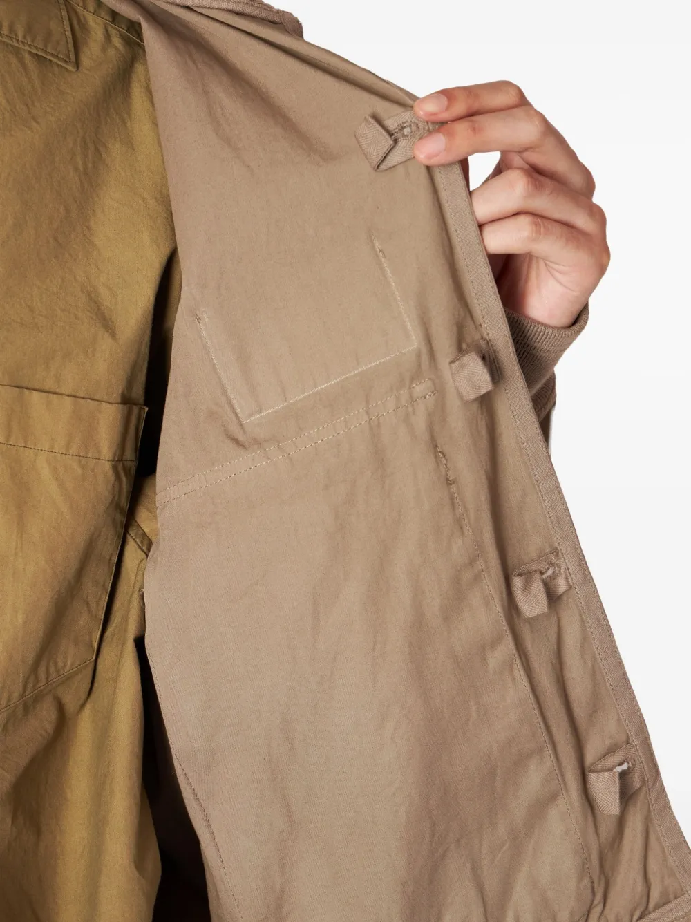Kolor patch-pocket button-fastening jacket Beige