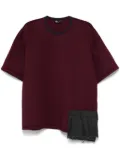 Kolor crew-neck T-shirt - Red