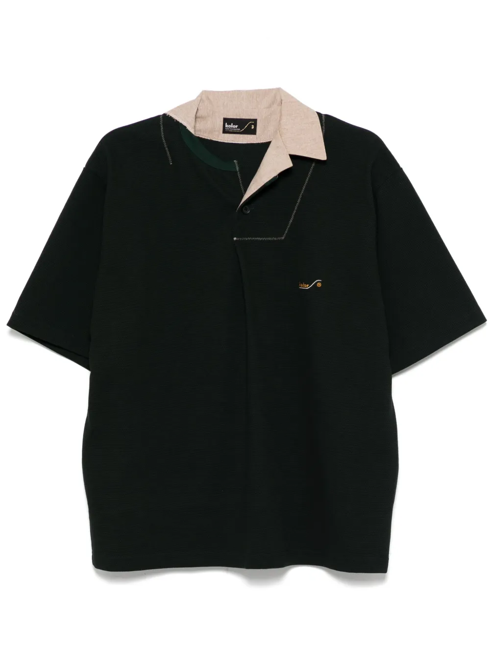 logo-embroidered polo shirt