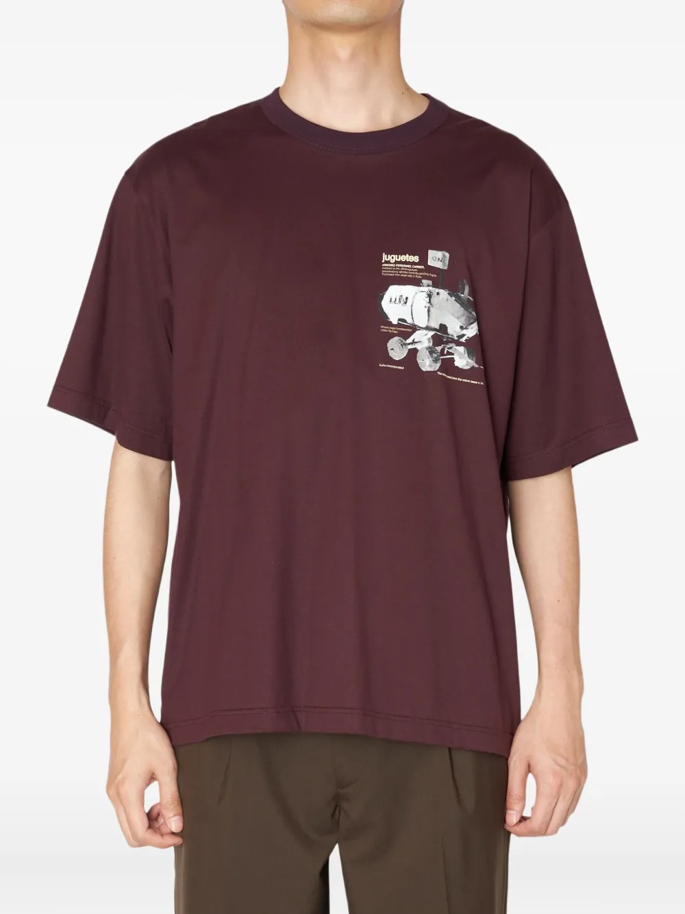 Kolor Rover-print T-shirt In Brown