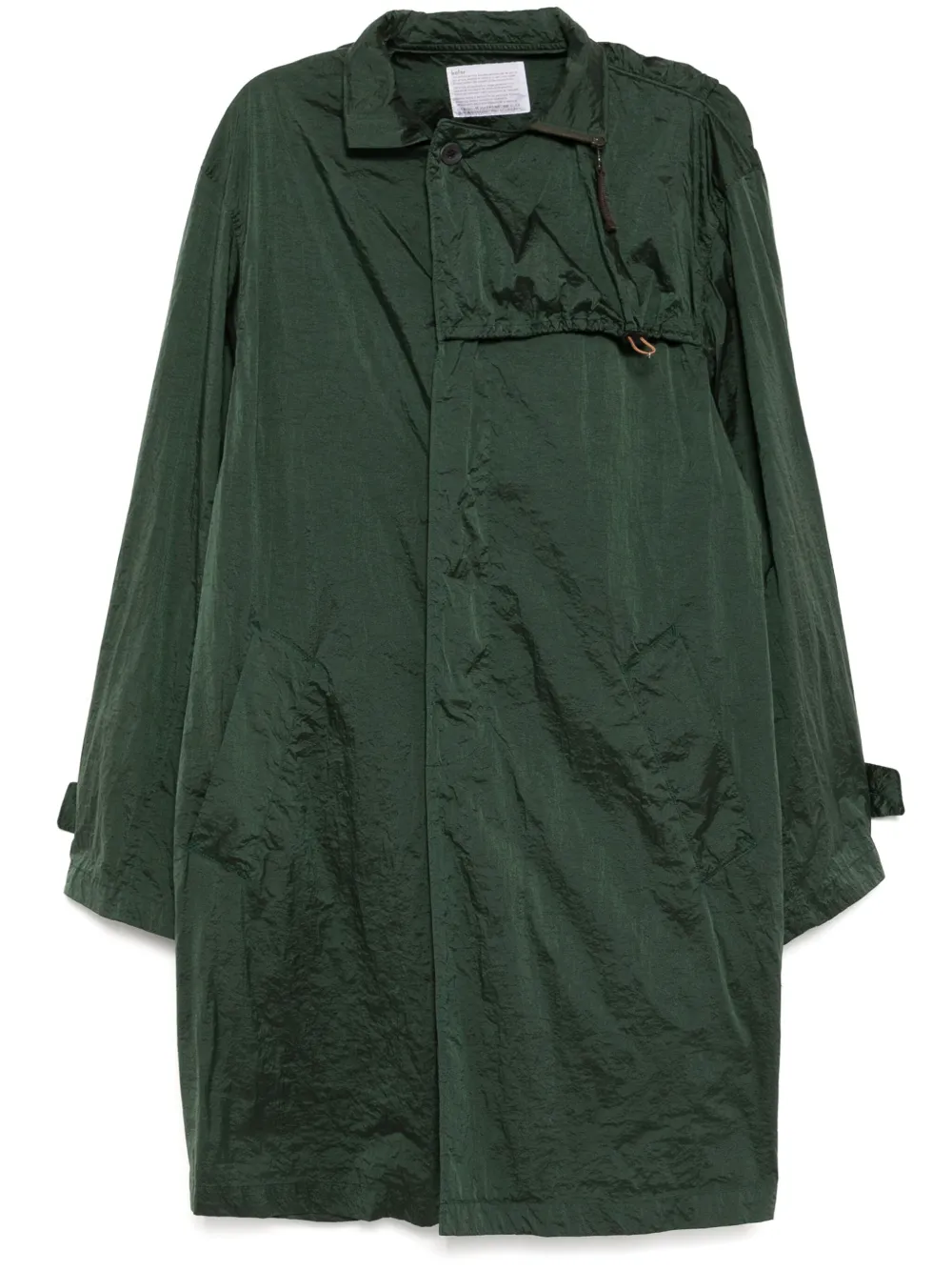 button-up raincoat