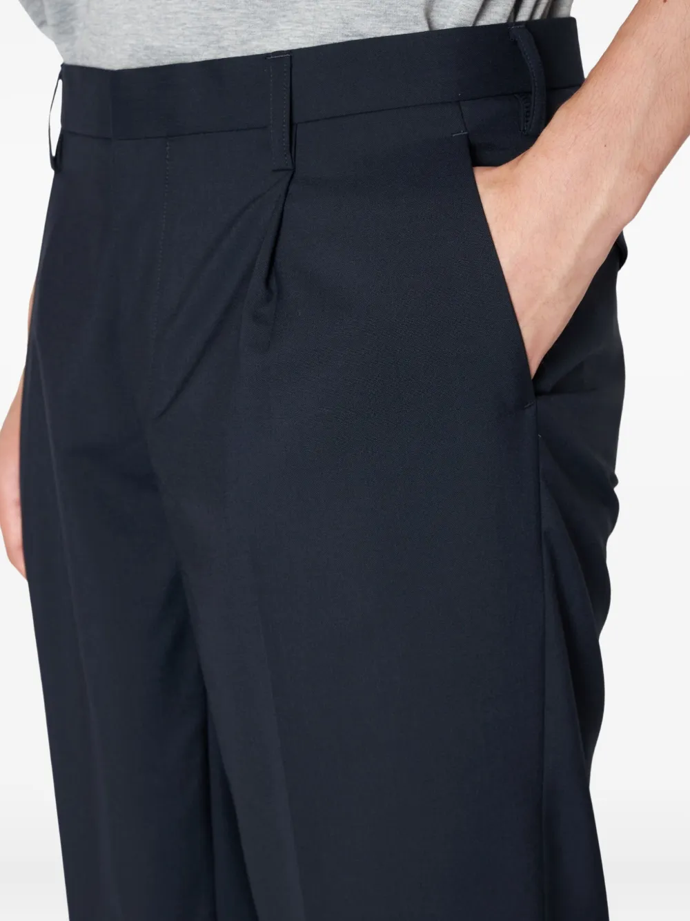 Kolor Broek met geplooide cuffs Blauw