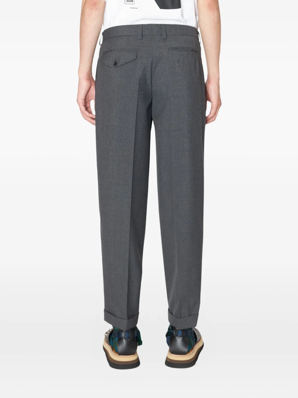Kolor pleated cuffed trousers Grijs