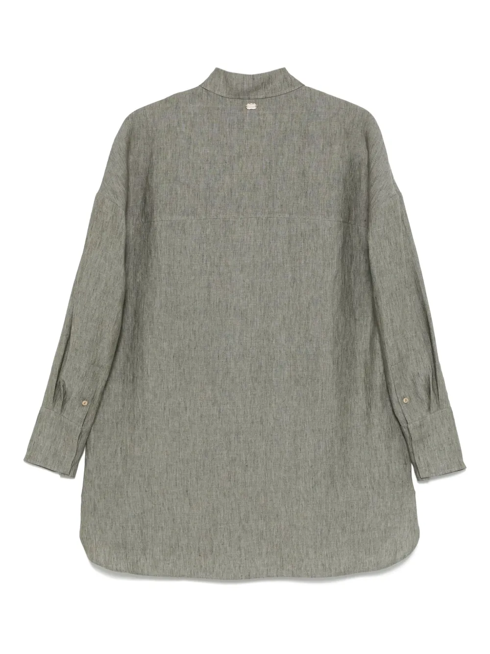 Agnona Linnen blouse - Groen