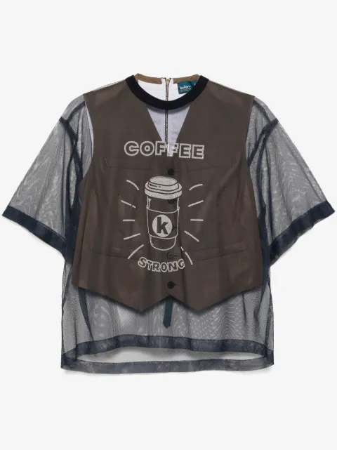 Kolor top con estampado gráfico