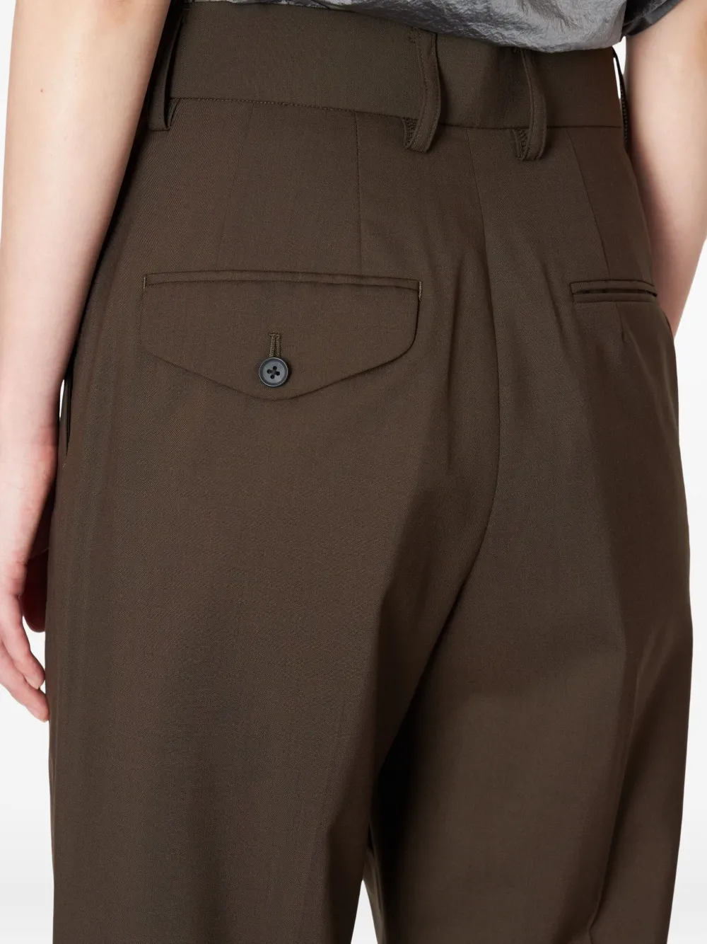 Kolor High waist plooibroek Bruin