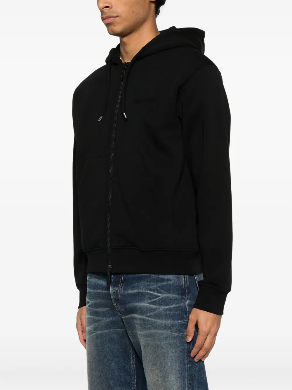 DSQUARED2 Hoodie met rits Zwart