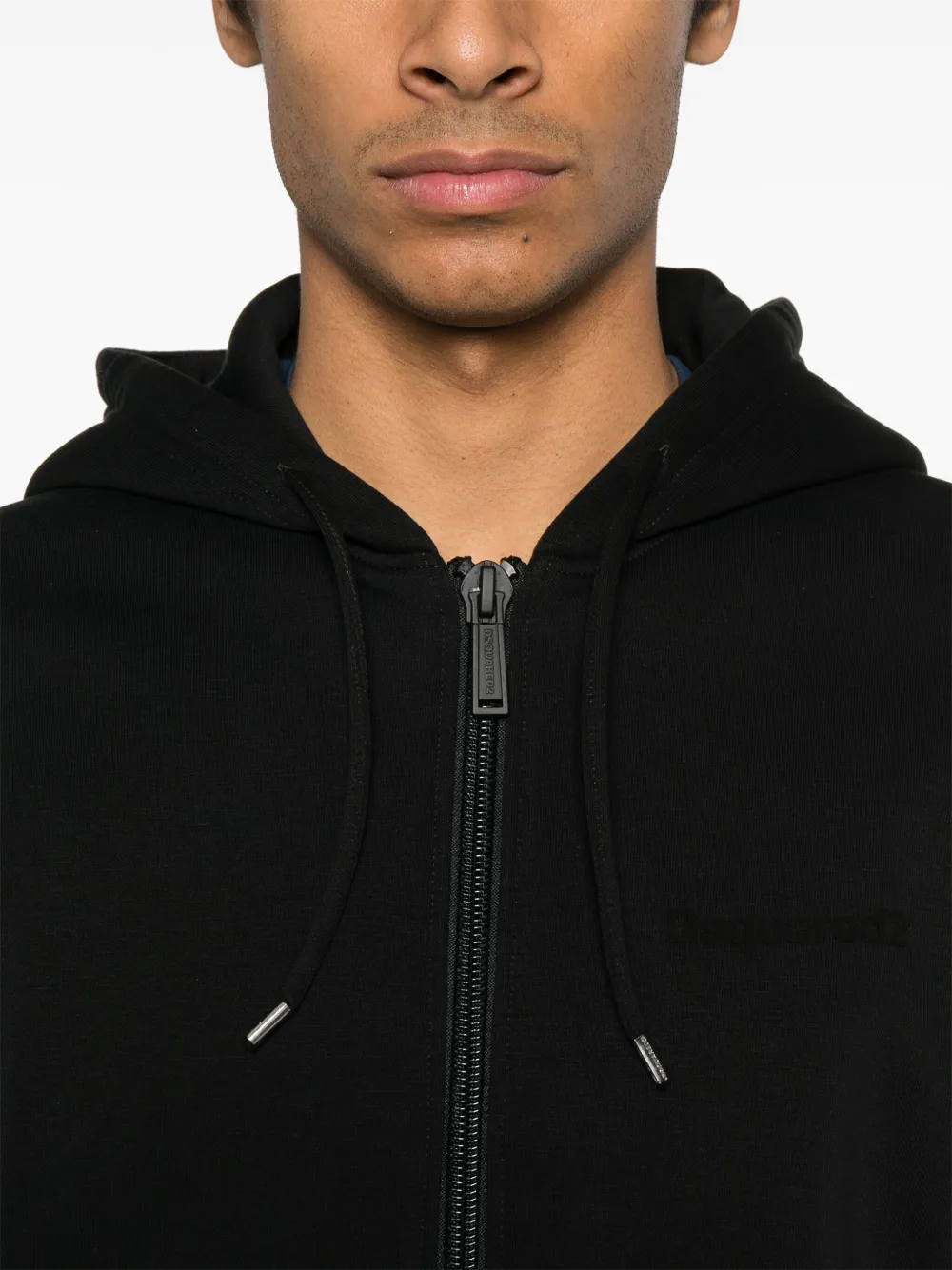 DSQUARED2 Hoodie met rits Zwart