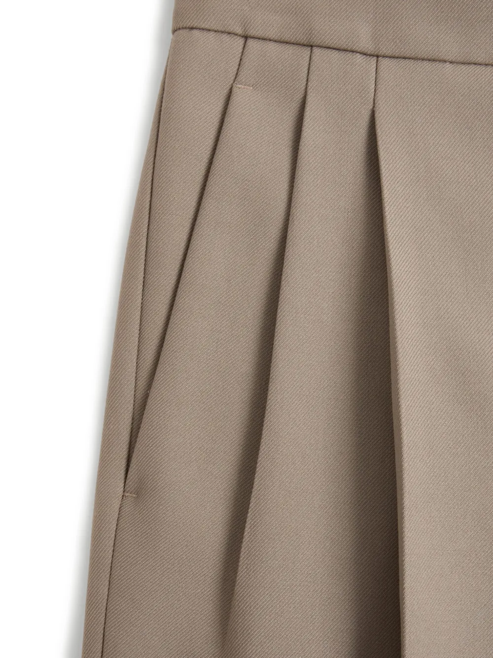 Valentino Garavani Wollen gabardine broek Grijs