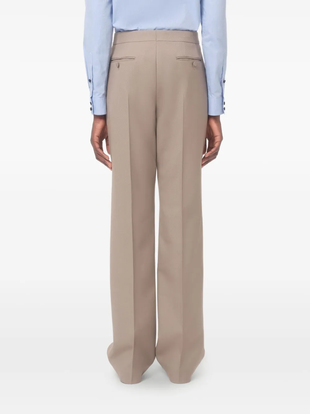 Valentino Garavani Wollen gabardine broek Grijs