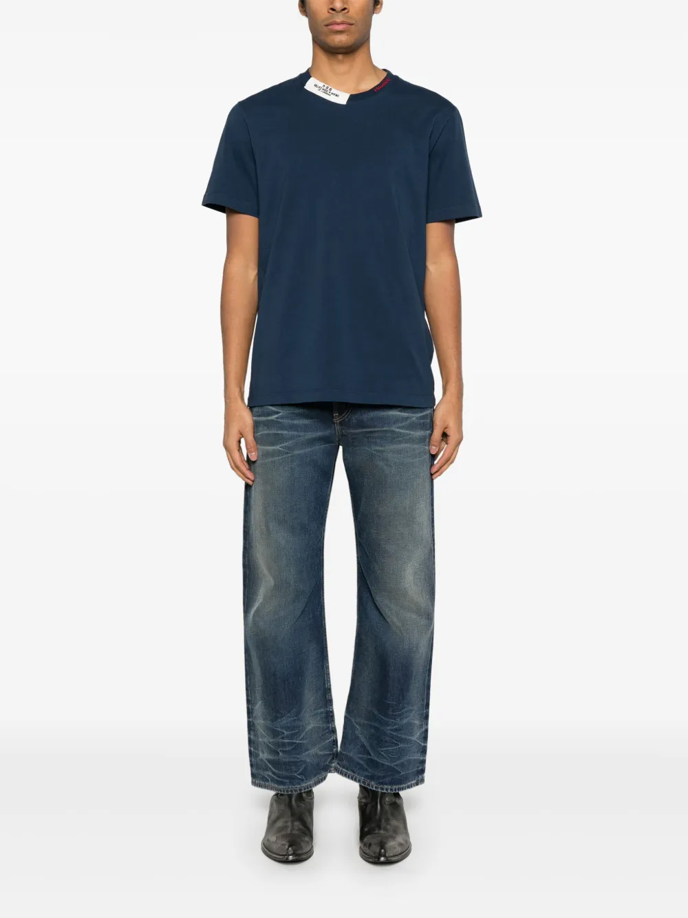 DSQUARED2 T-shirt met geborduurd logo Blauw