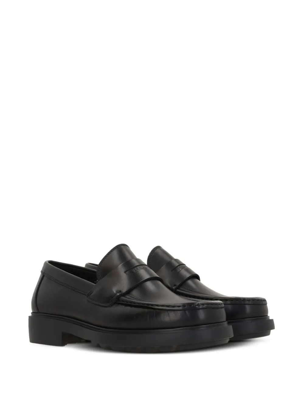 Ferragamo leather loafers - Zwart