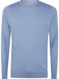 John Smedley knitted t-shirt - Blue