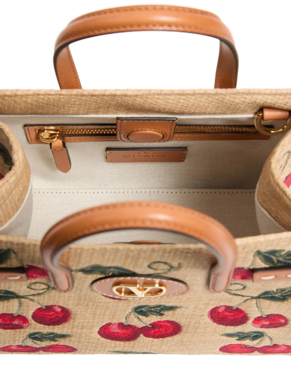 Valentino Garavani Small Antibes Cherry-motif Tote Bag