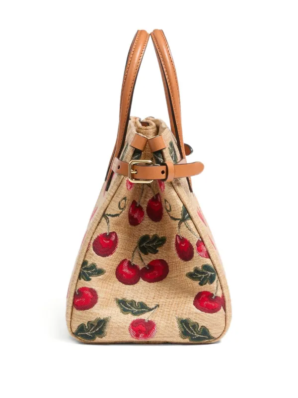 Valentino Garavani Small Antibes Cherry-motif Tote Bag