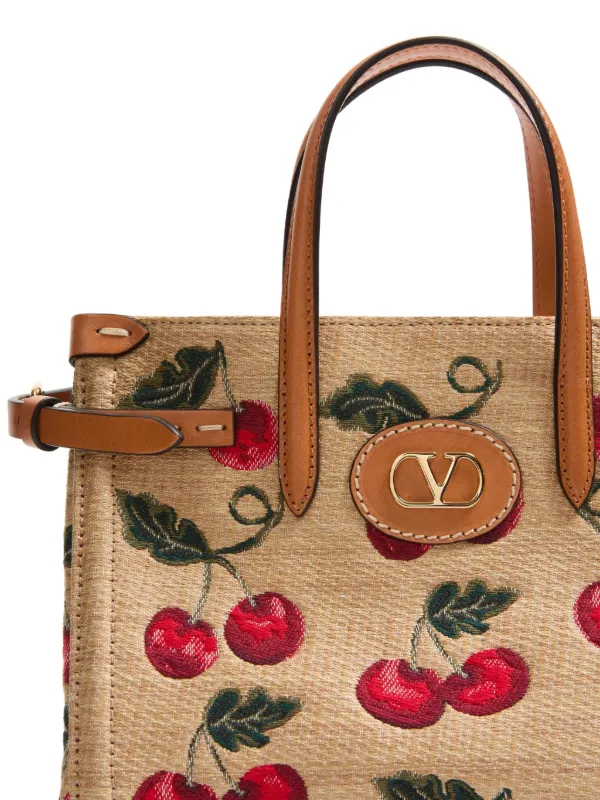 Valentino Garavani Small Antibes Cherry-motif Tote Bag