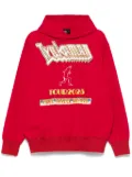 Kolor graphic-print hoodie - Red