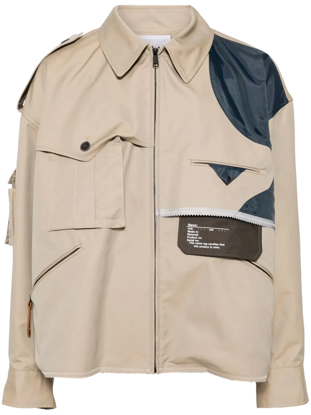 Kolor patchwork jacket | Neutrals | Image 1