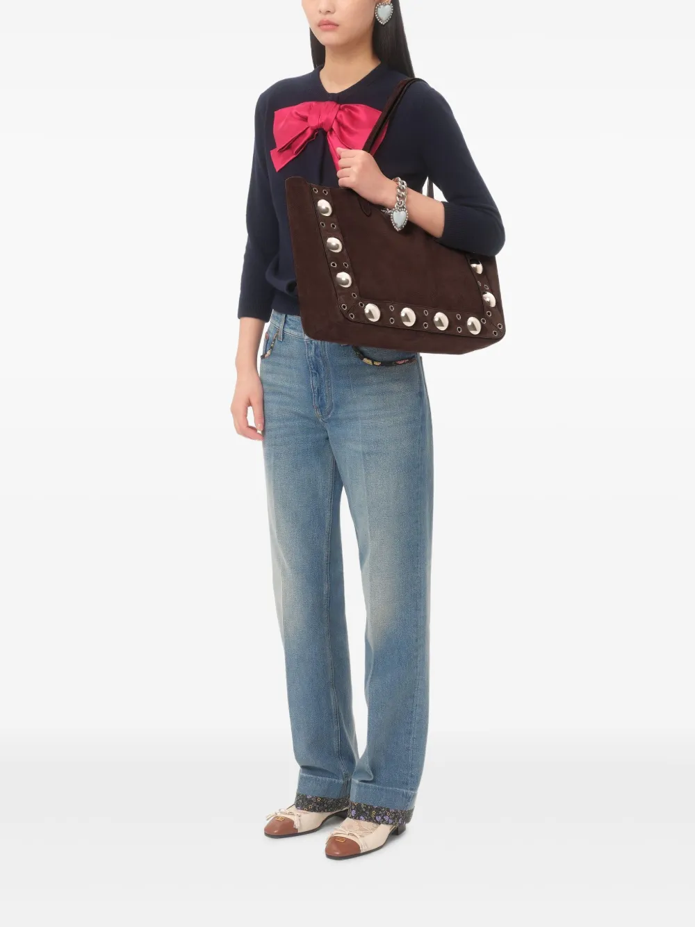 Valentino Garavani Medium Nellcôte shopper Bruin