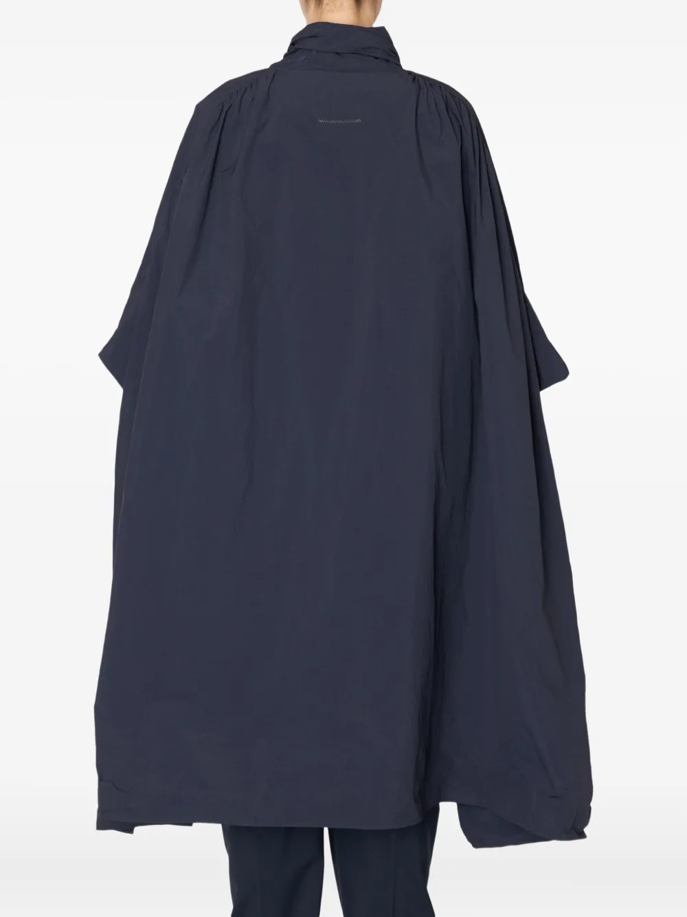 Kolor ruched cape Blauw