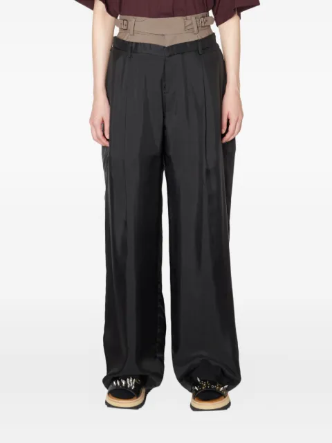 Kolor pleated straight trousers