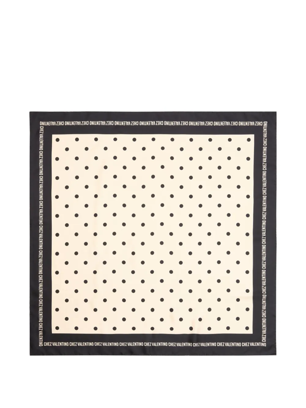 Valentino Garavani Chez zijden sjaal Beige