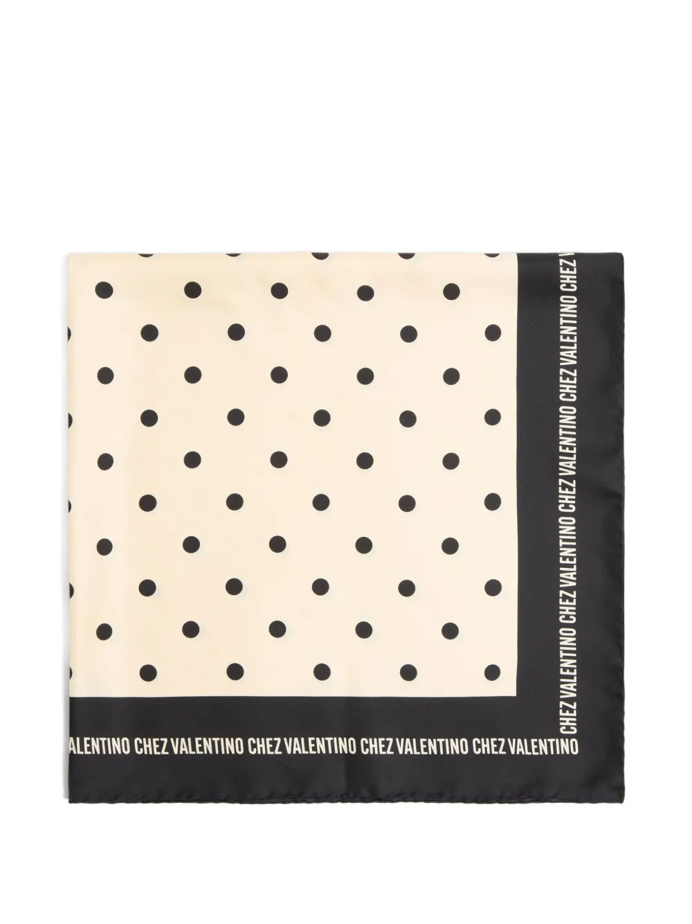 Valentino Garavani Chez zijden sjaal Beige