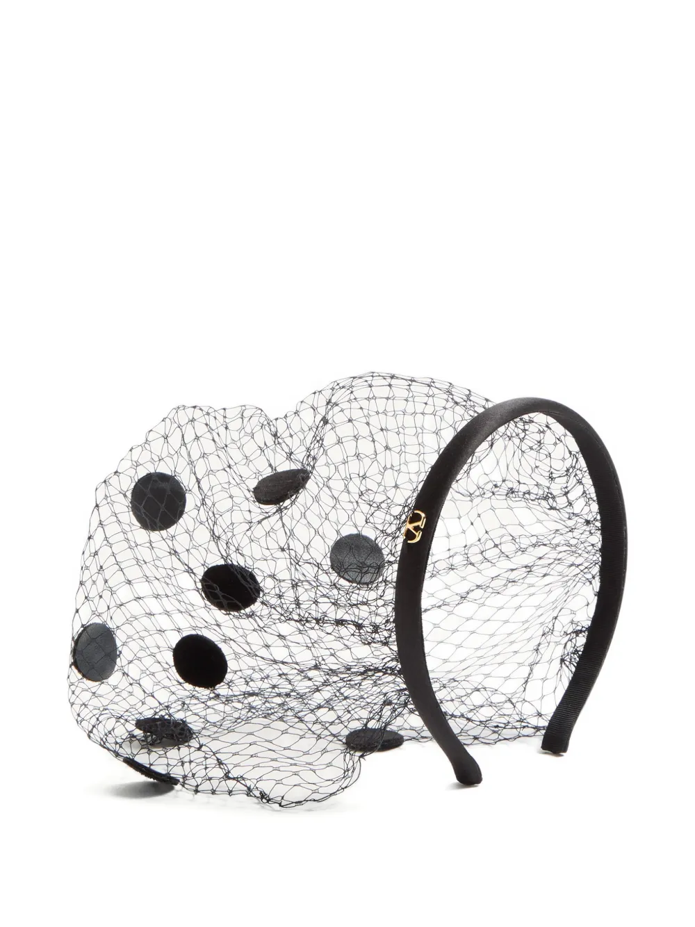 Valentino Garavani Cerchietto con velo - Nero