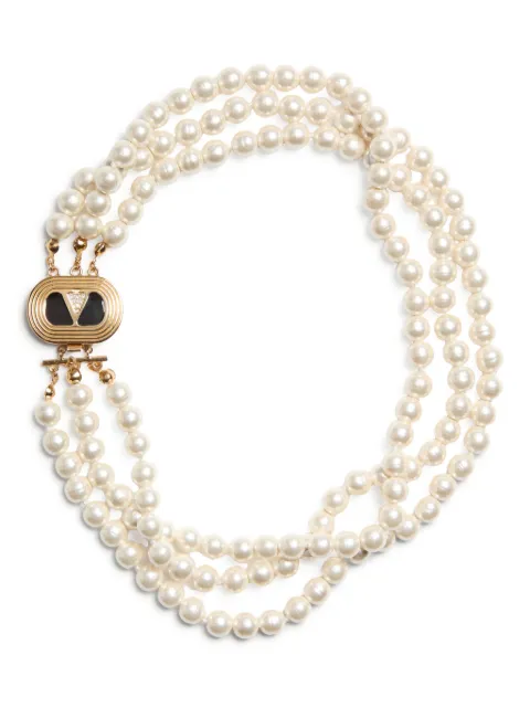 Valentino Garavani pearl-detailing necklace 