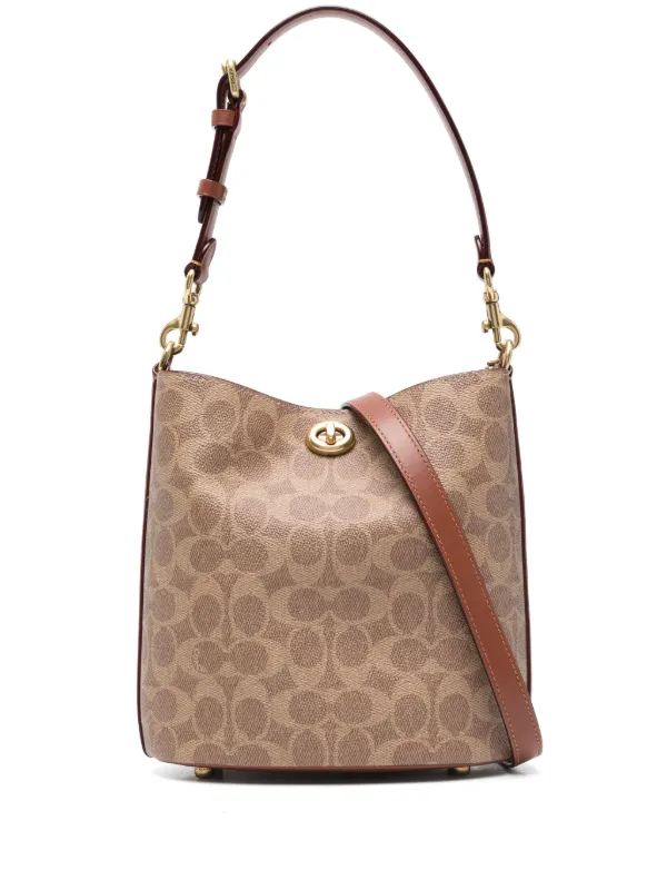 ★Coach★ Willow Soft Bucket Bag 19 Canvas CW602 B4XHG 28481453_57908610_600.jpg