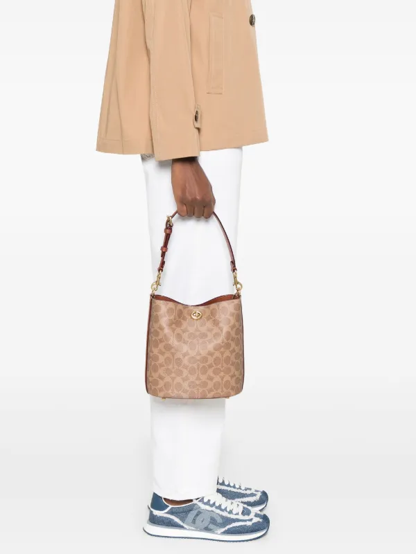 Coach Willow Soft 19 Bucket Bag | Brown | FARFETCH