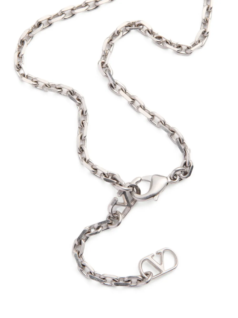 Valentino Garavani Coeur Hyperbole Necklace in Silver, view 3