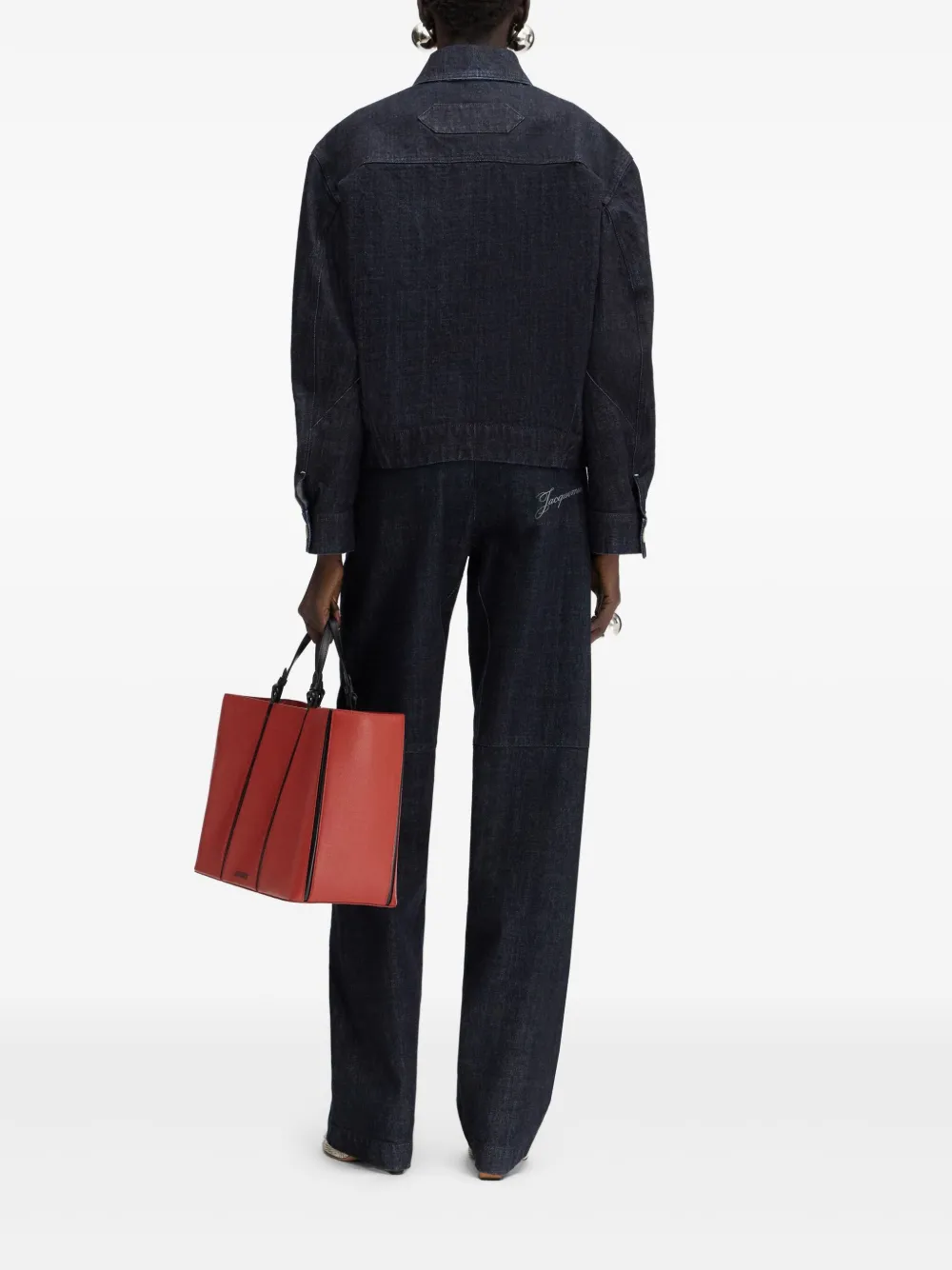 Jacquemus La Veste De-Nîmes Canevas jack Blauw