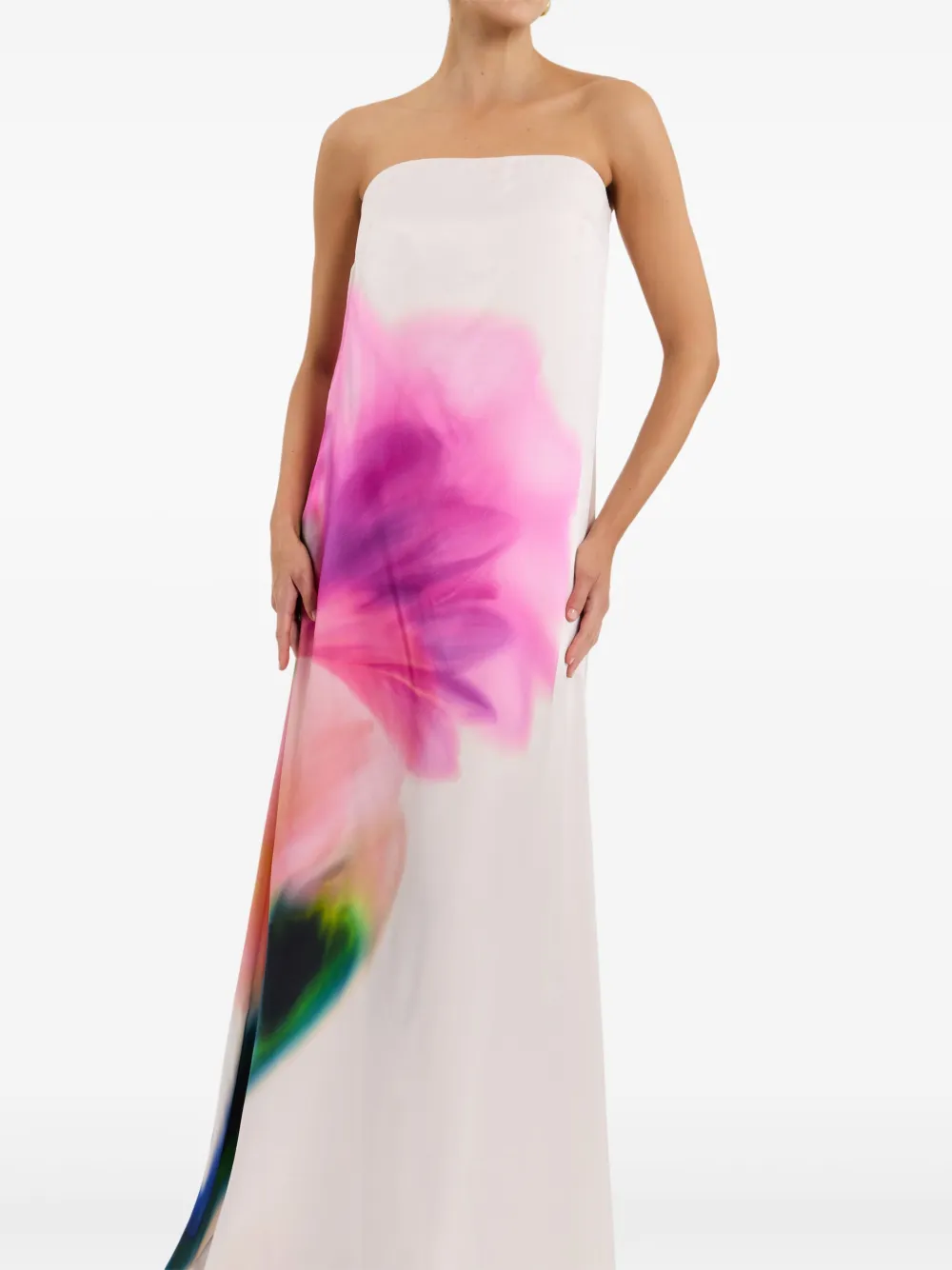 Rebecca Vallance Maxi-jurk met bloemenprint Wit