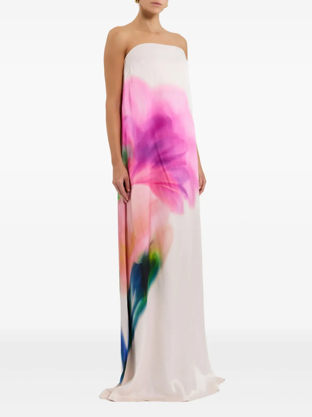 Rebecca Vallance Maxi-jurk met bloemenprint Wit