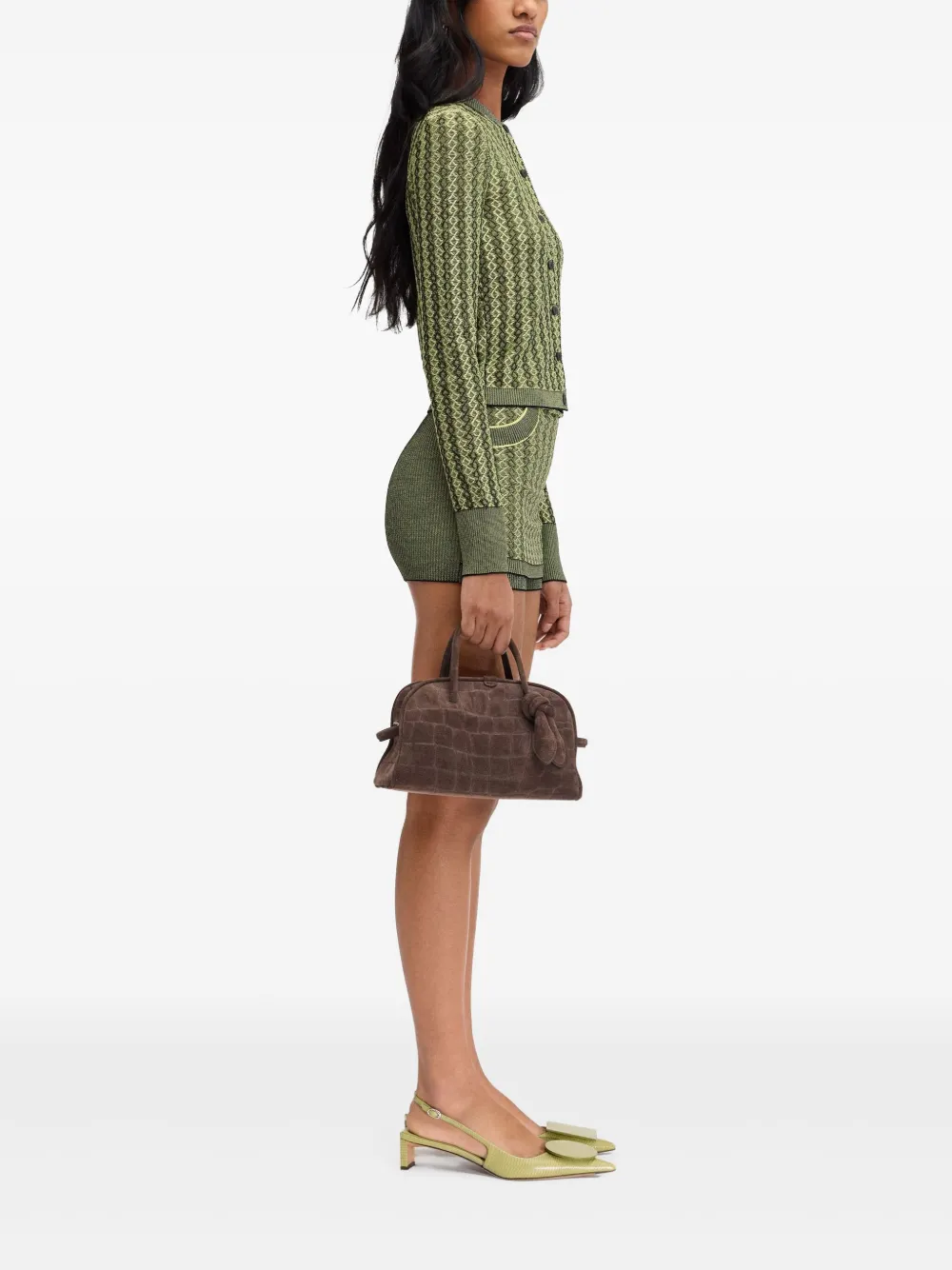 Jacquemus Le Cardigan Marino vest Groen