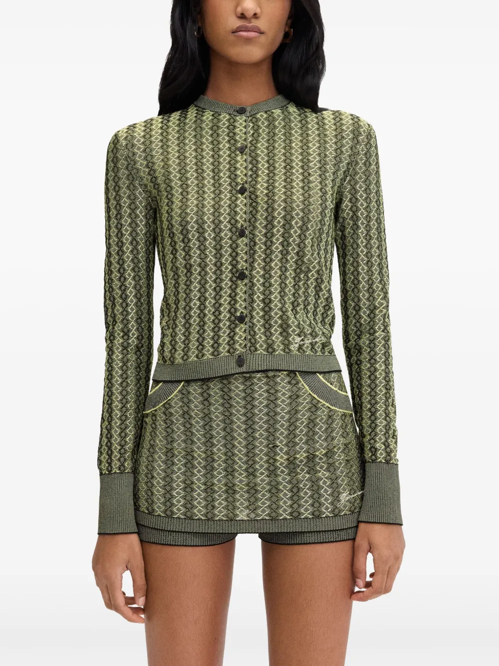 Jacquemus Le Cardigan Marino vest Groen