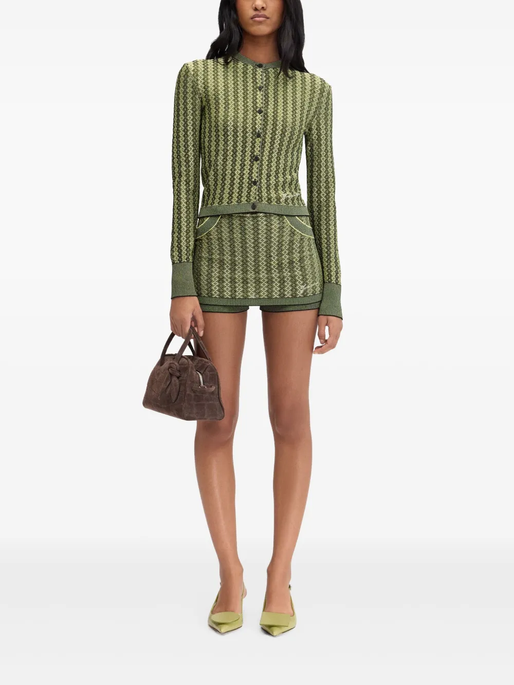 Jacquemus Le Cardigan Marino vest - Groen