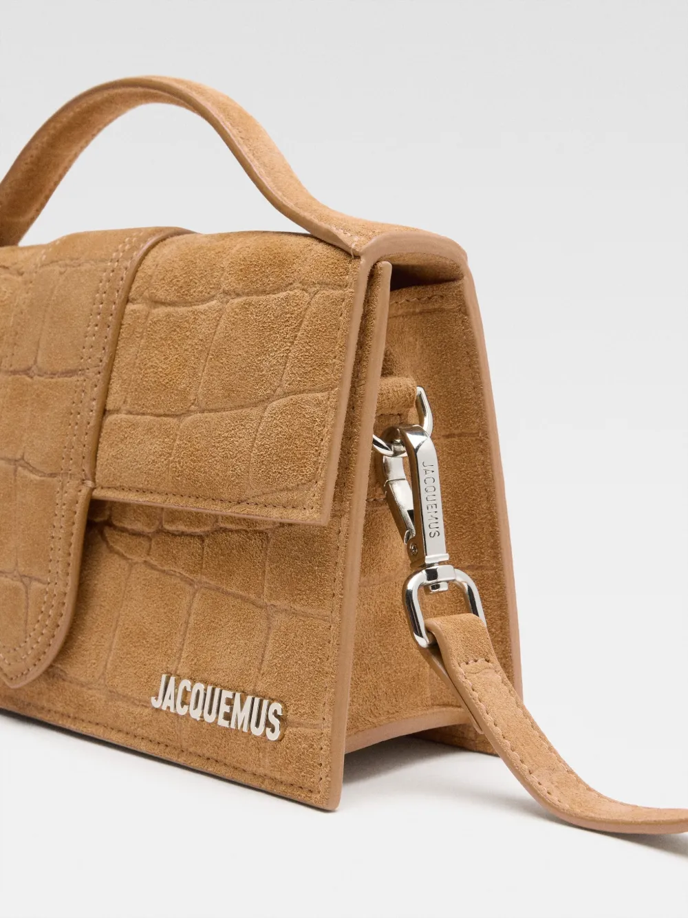 Jacquemus Le Grand Bambino suède shopper Bruin