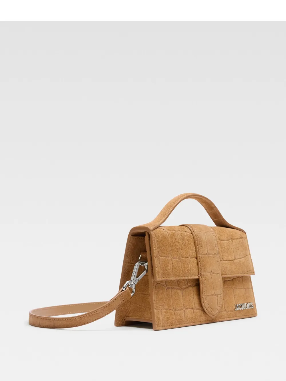 Jacquemus Le Grand Bambino suède shopper Bruin