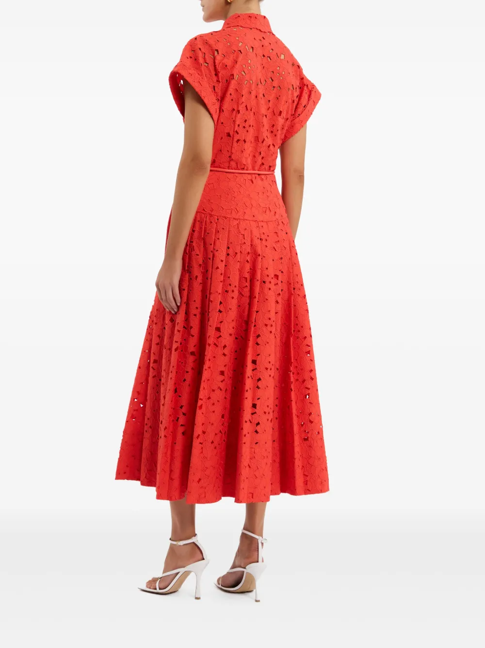 Rebecca Vallance Blaire midi-jurk Oranje