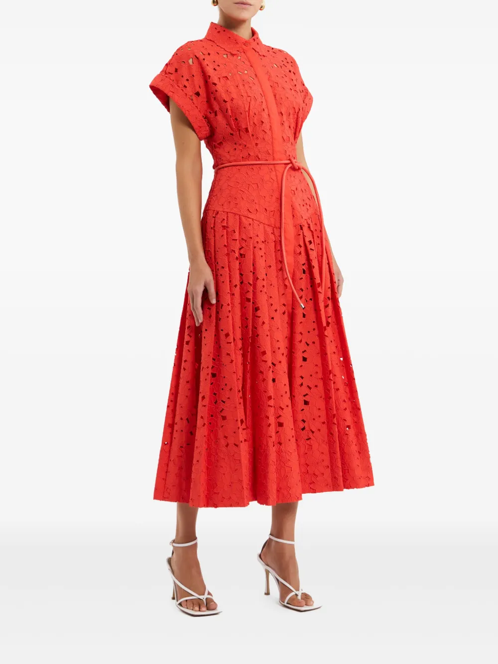 Rebecca Vallance Blaire midi-jurk Oranje