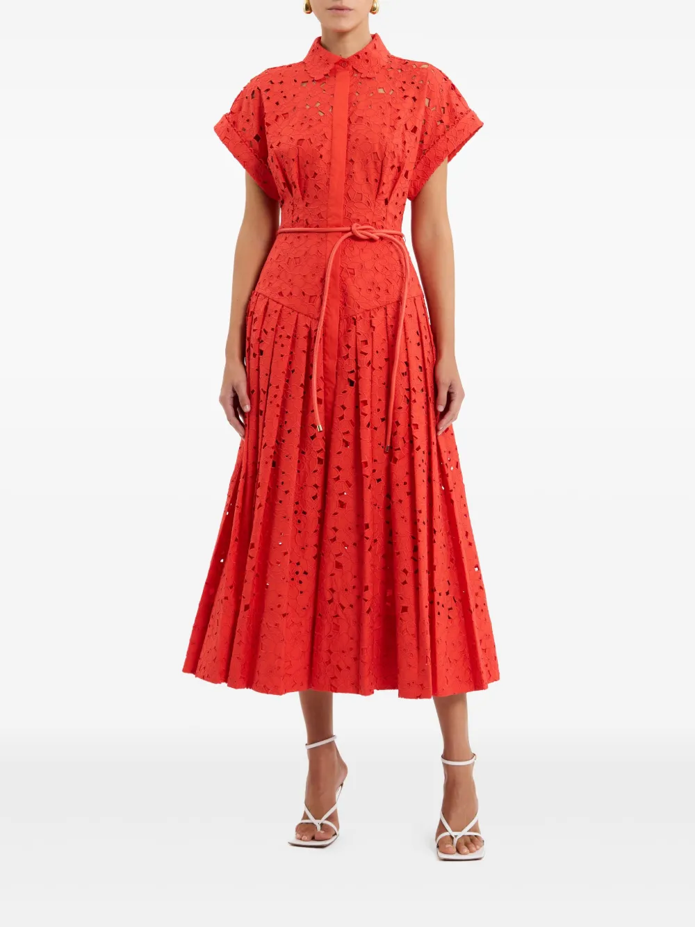 Rebecca Vallance Blaire midi-jurk - Oranje
