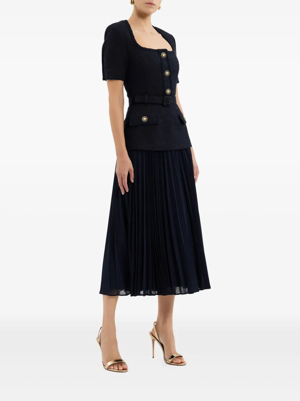 Rebecca Vallance Jonie midi-rok Blauw