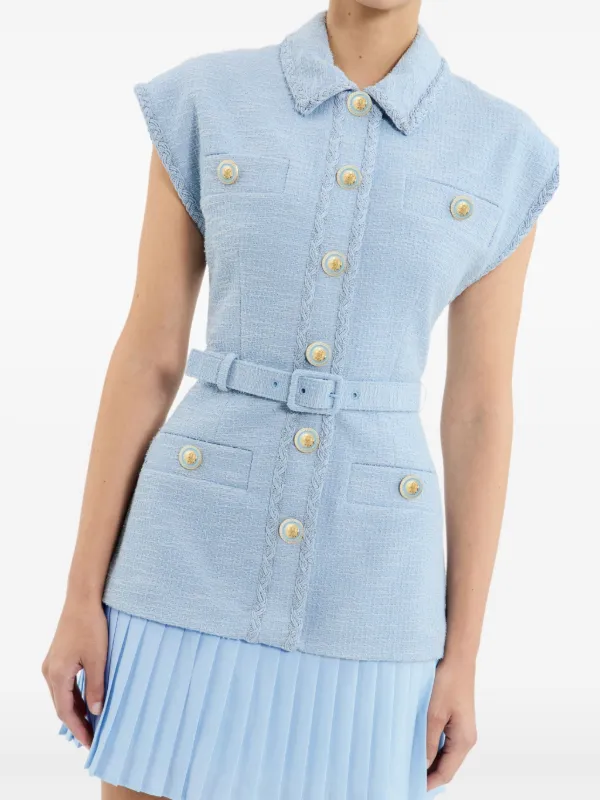 【REBECCA VALLANCE】Jonie Mini Dress プリーツミニ ワンピース Rebecca Vallance Jonie Mini Dress – Pale Blue Tailored