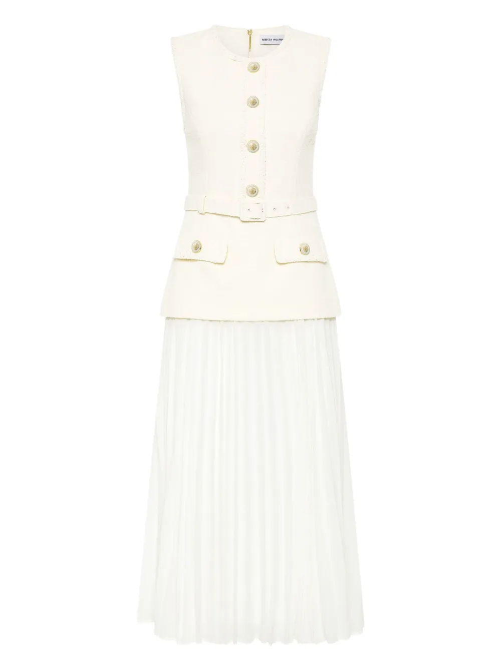 Rebecca Vallance vestido midi Jonie | neutro | Image 1