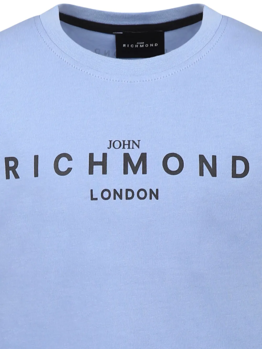John Richmond Junior T-shirt met logoprint Blauw