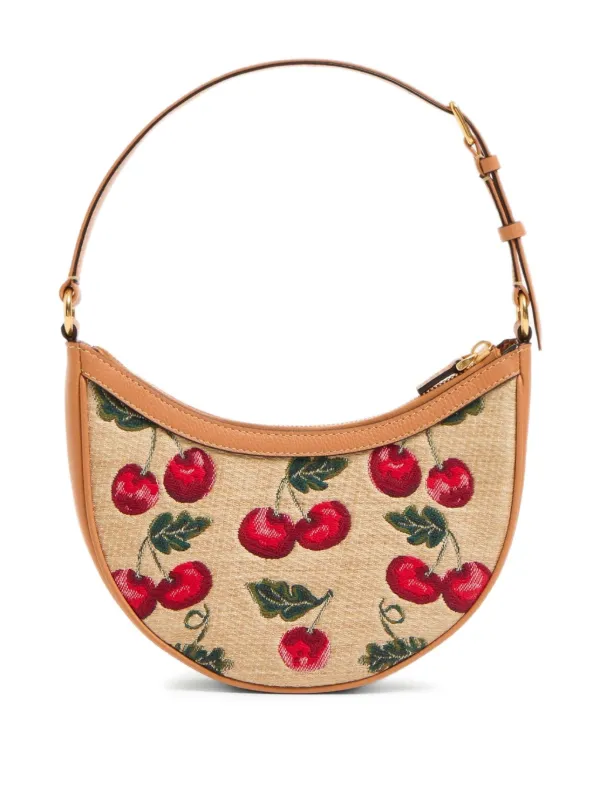 VALENTINO｜ (6W2P0P87 VSH 0NO / 6W2P0P87 VSH 0NO) Valentino Garavani Mini VLogo Signature Cherryfic-print