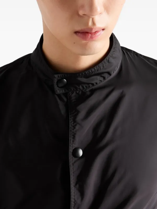 Prada triangle-logo Jacket | Black | FARFETCH